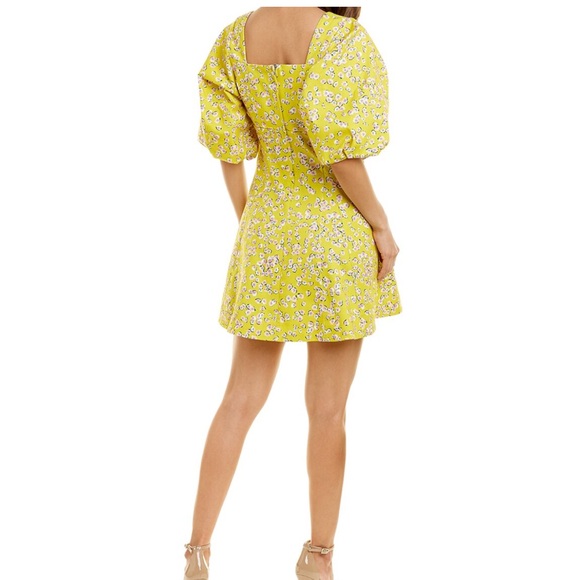 Nicholas Yellow Floral Women's Dress - Picture 2 of 2